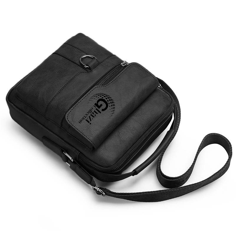 Mens Leather Handbags Shoulder Bags Sling bag Handbag Business Messenger Backpack Men Crossbody Casual Travel Bag Daily Man Bag Gift with Adjustable Shoulder Strap for Ipad 9.7 Inch