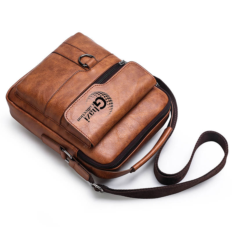 Mens Leather Handbags Shoulder Bags Sling bag Handbag Business Messenger Backpack Men Crossbody Casual Travel Bag Daily Man Bag Gift with Adjustable Shoulder Strap for Ipad 9.7 Inch