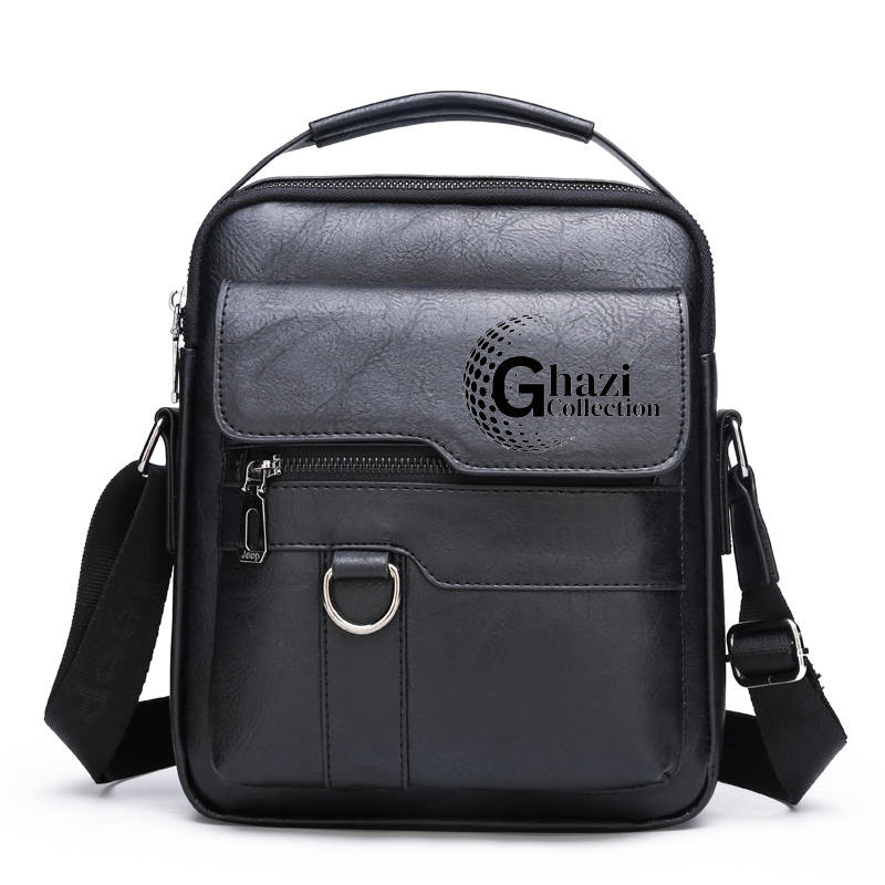 Mens Leather Handbags Shoulder Bags Sling bag Handbag Business Messenger Backpack Men Crossbody Casual Travel Bag Daily Man Bag Gift with Adjustable Shoulder Strap for Ipad 9.7 Inch